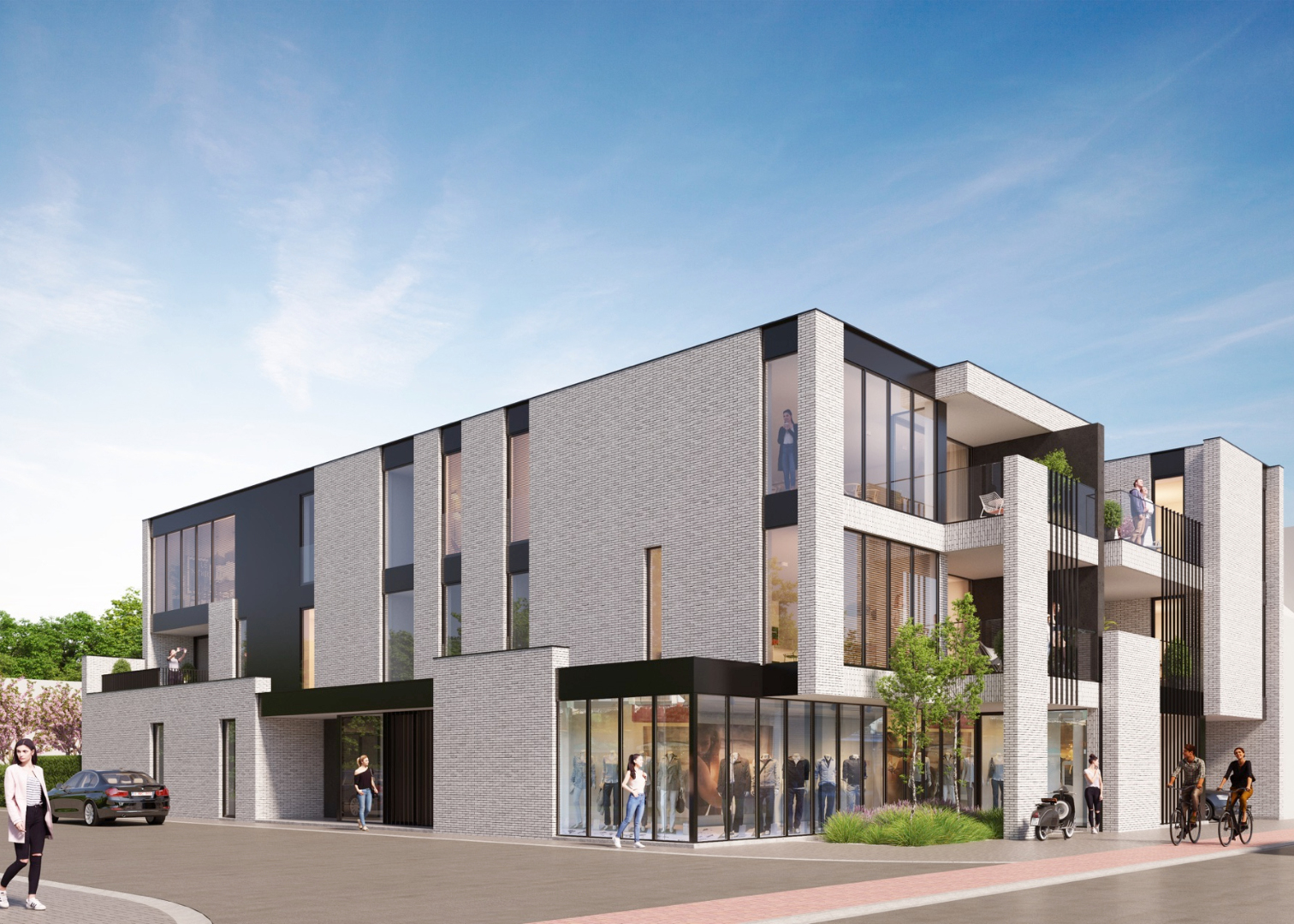 nieuwbouw appartement Overmere Berlare